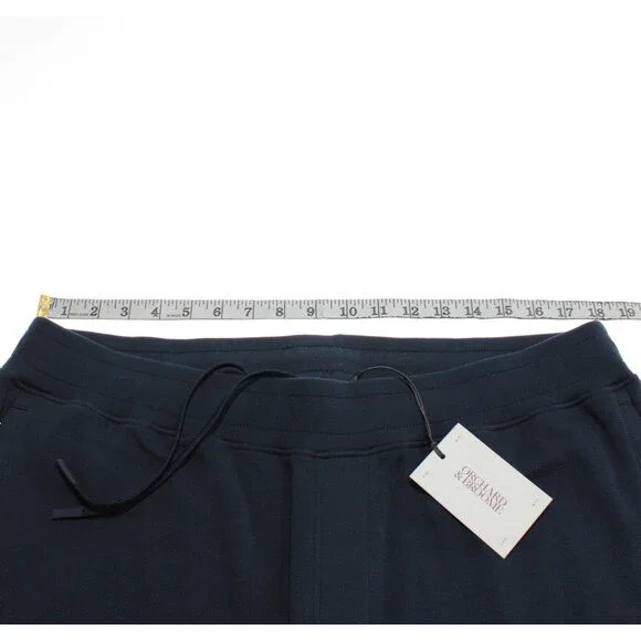 Orchard & Broome NWT Joggers / Sweatpants Size XXL Canal Navy Blue Cotton Blend